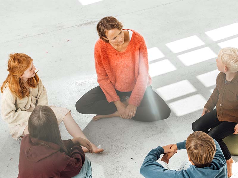 Stärkung für zurückhaltende Kinder in einer Kleingruppe